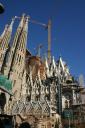 Famous partially finished Gaudi church Barcelona