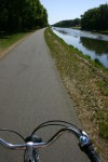 6km through pieters run. Canal in Belgium